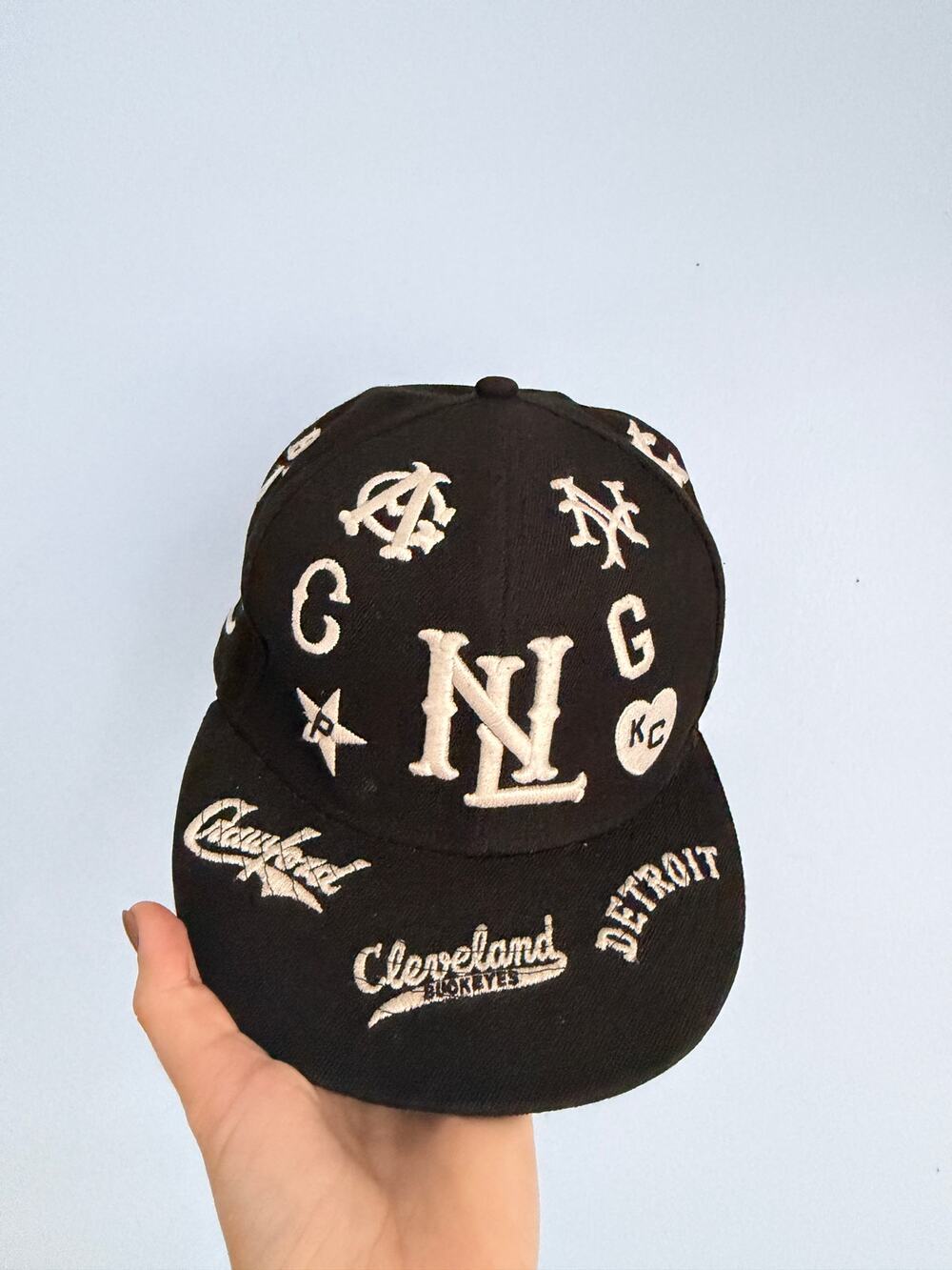 Ebbets Field Flannels Negro Leagues Baseball Museum All-Over Fitted Hat 7 1/2